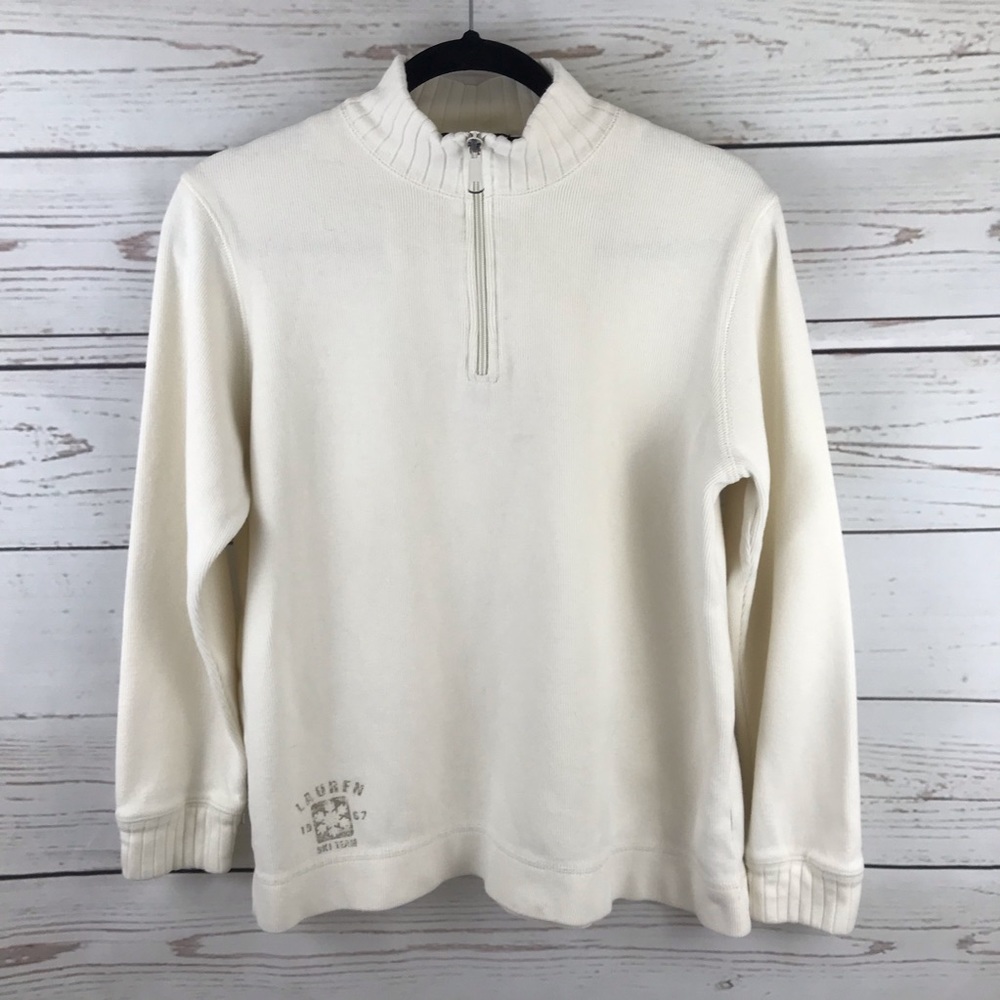 Lauren Ralph Lauren Cream Sweater Petite